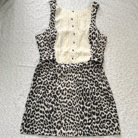 NWT Kimchi Blue June Boatneck Bib Collar Mini Dress L Urban Outfitters - Picture 2 of 15